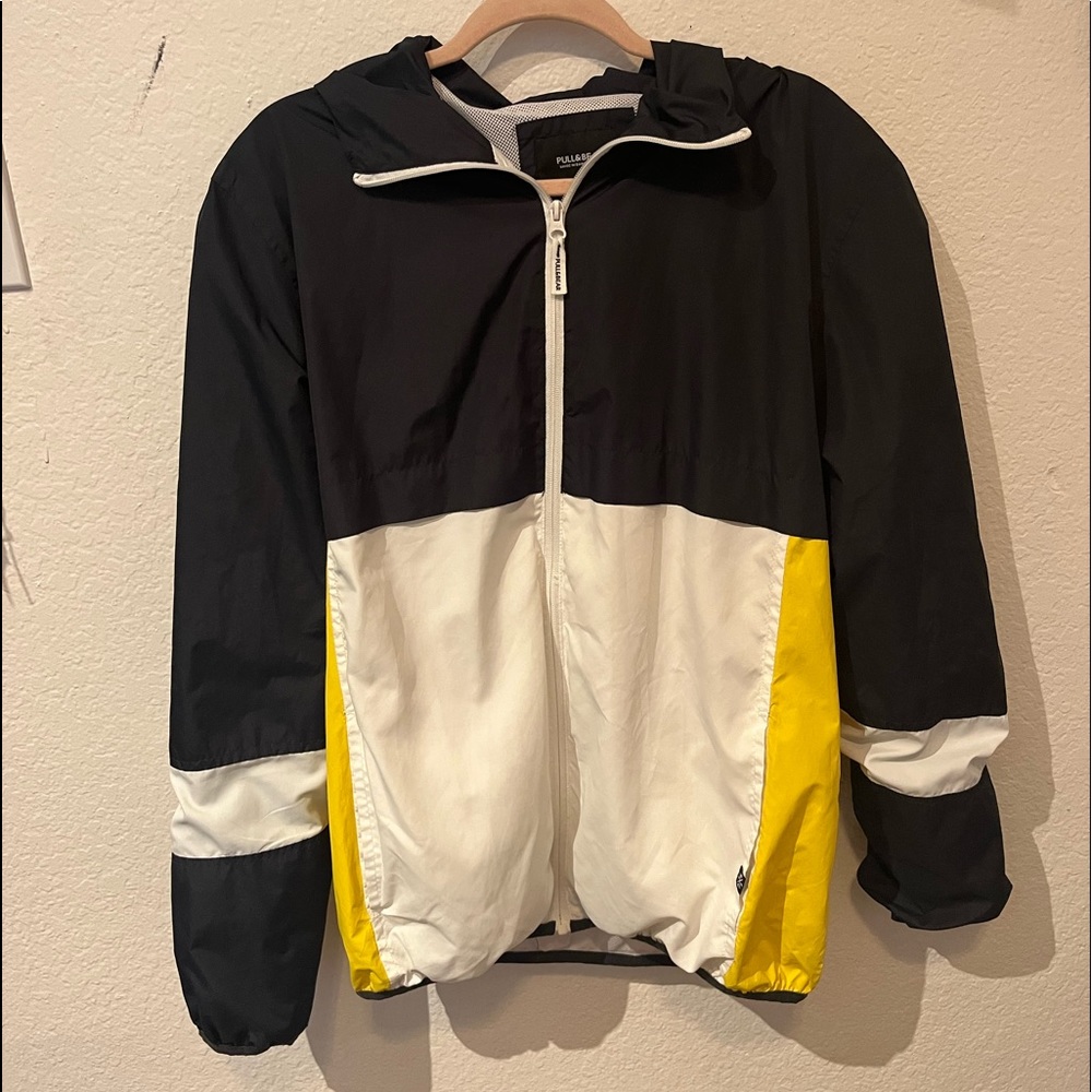 Men’s navy blue windbreaker—>XL